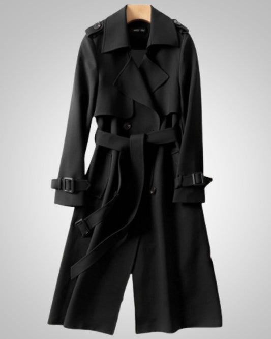 Aurora | Women's Classic Checkered Pattern Trenchcoat