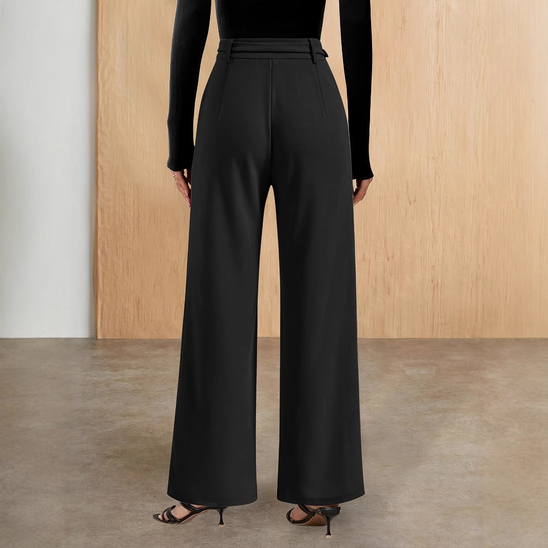 Fiona | Women Casual Wide Leg High Waist Trousers