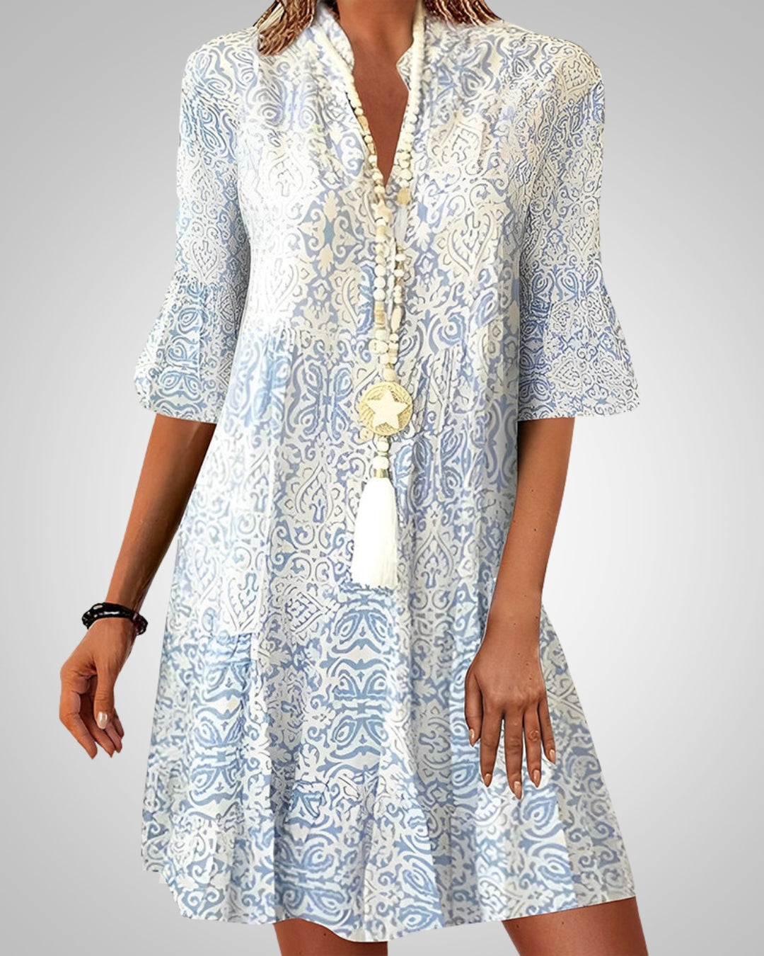Lara | Women's Summer 3/4 Sleeves Boho Dress