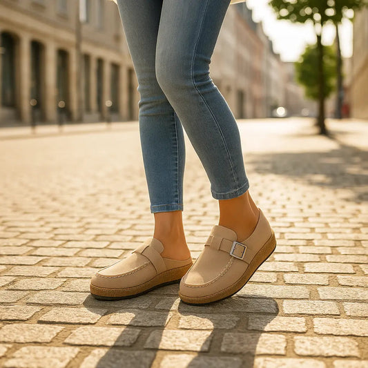 Hazel | Women Casual Wide Fit Slip-On Clogs