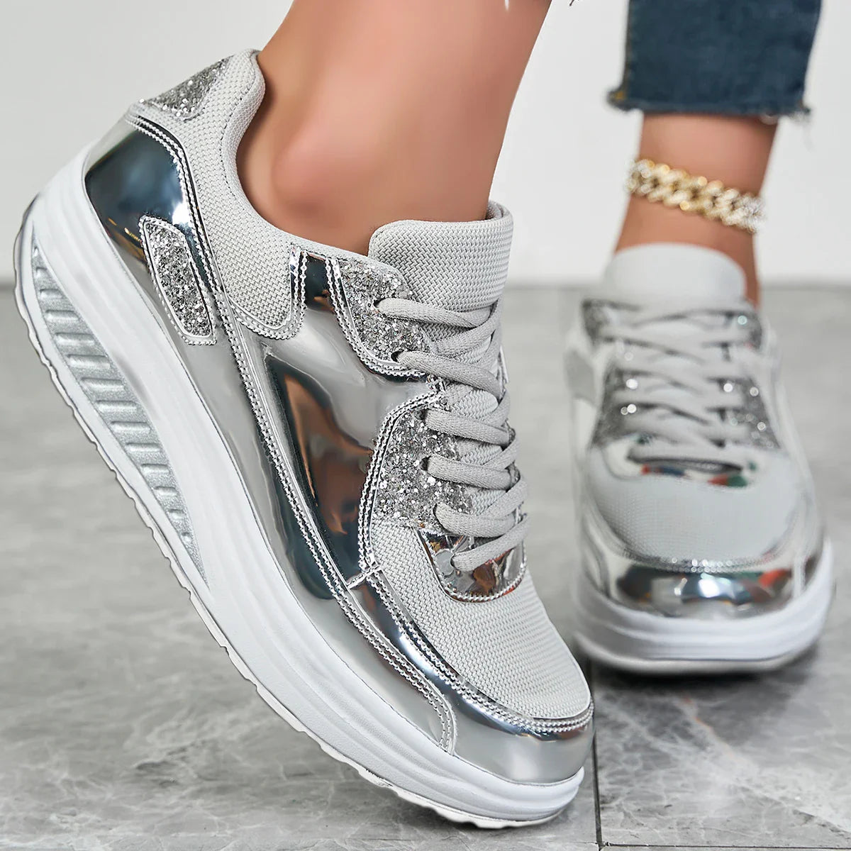 Sofia | Women Orthopedic Lace-Up Sneakers