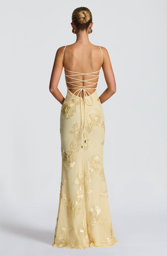 Evelina | Women’s Floral Maxi Wedding Guest Dress