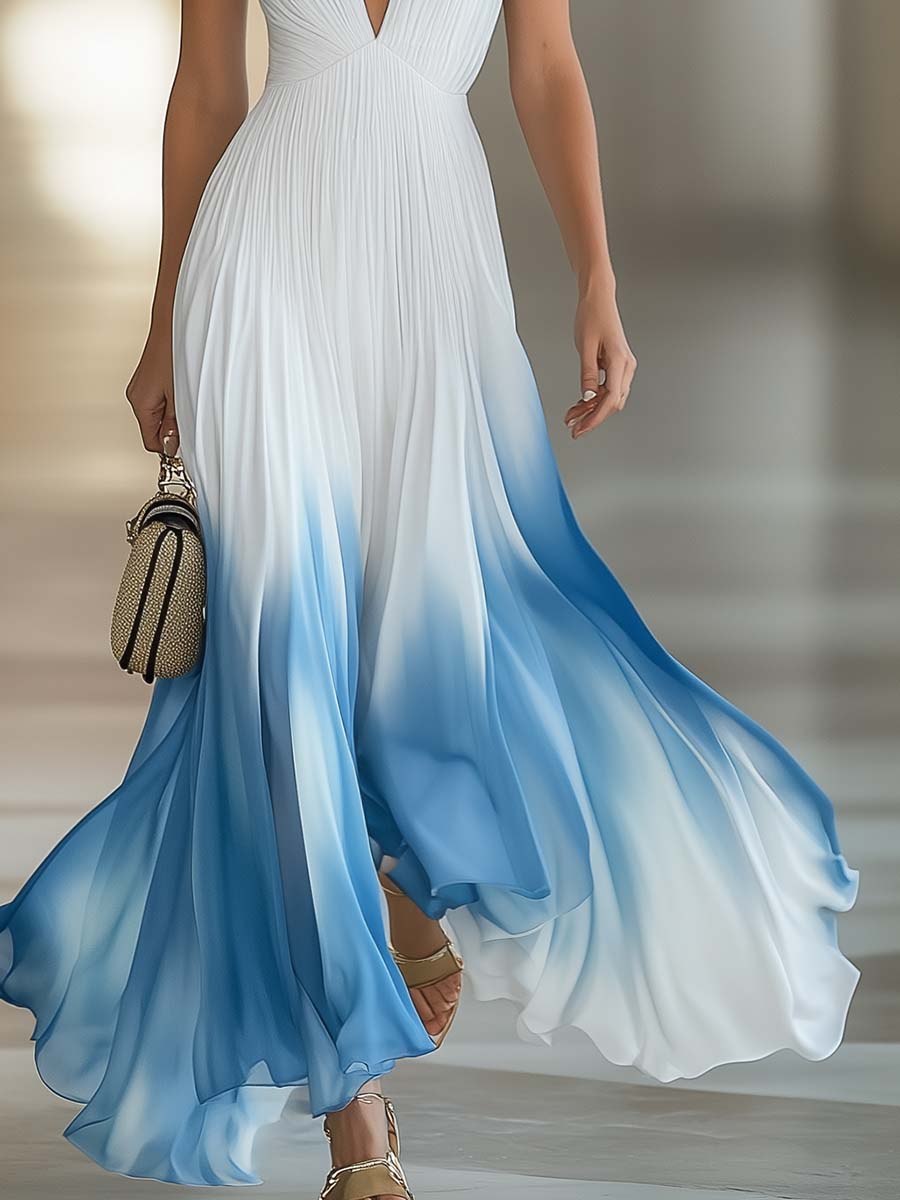 Megan | Women's Floral V-Neck Maxi Dress