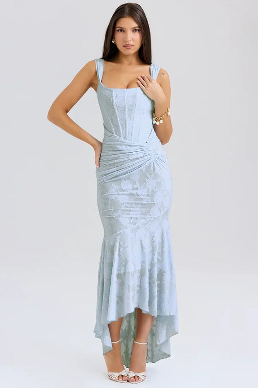 Eilish | Women's Embroidered Asymmetrical Wedding Guest Dress
