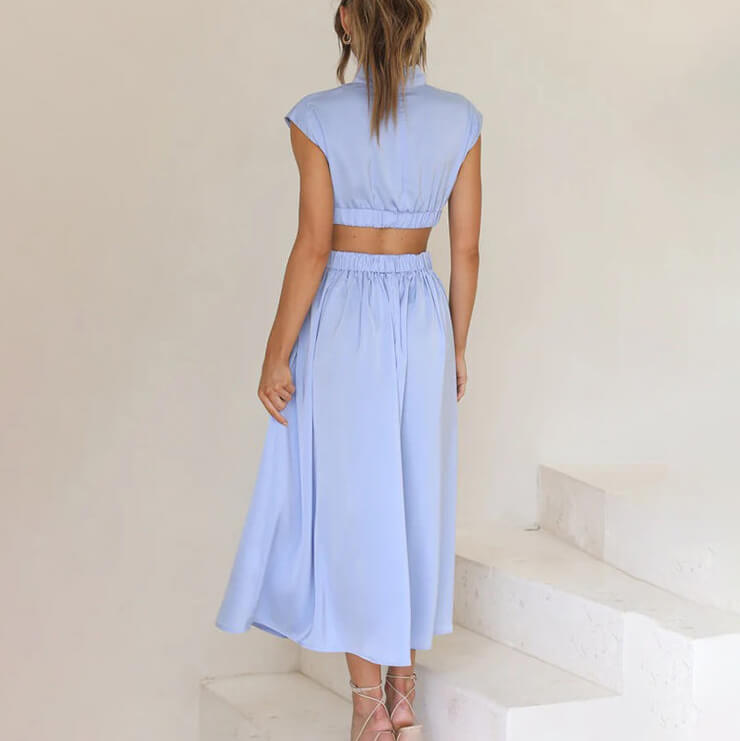 Cliona | Women's Elegant Halter Maxi Dress