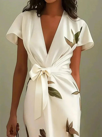 Avery | Women's Elegant Printed Wrap Dress