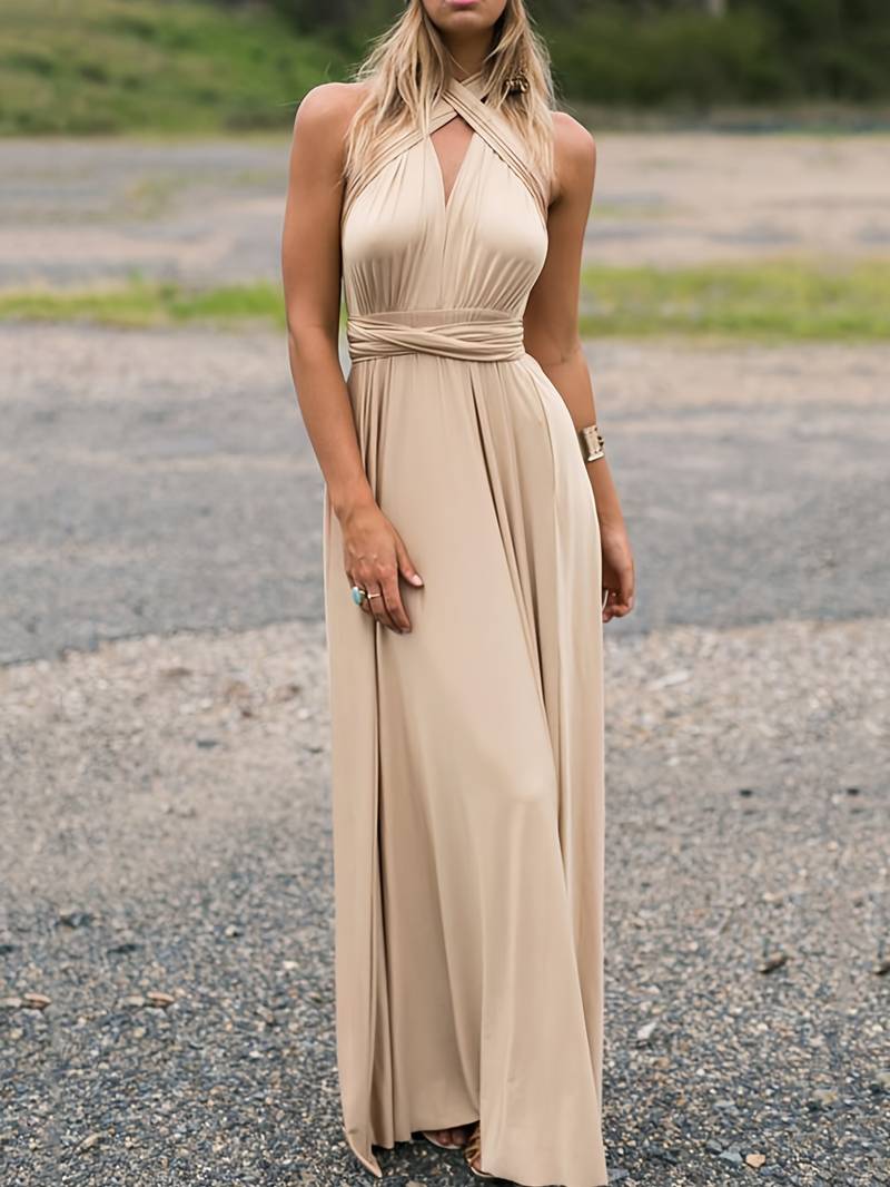 Queenie | Women’s Convertible Wedding Guest Maxi Dress