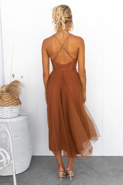 Riona | Women's Wedding Guest Midi Dress