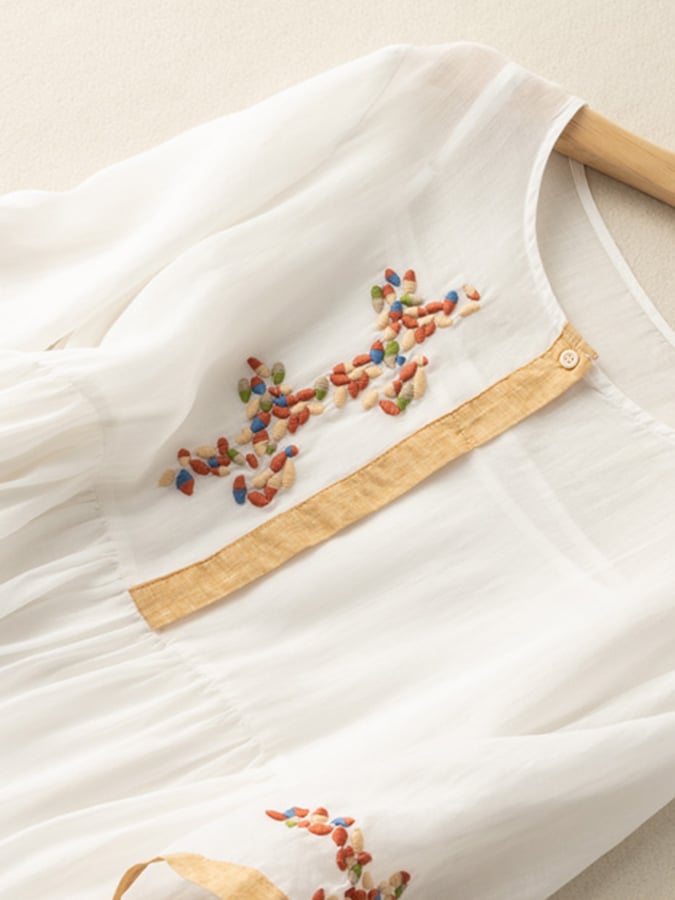 Rachel | Women's Elegant Linen Midi Dress