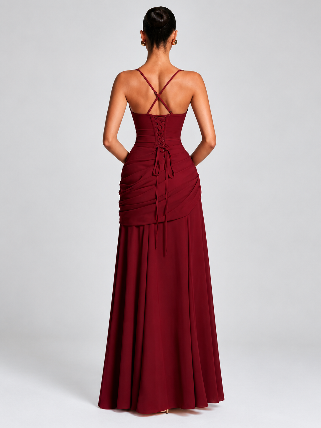 Victoria | Women's Elegant Square Neck Maxi Dress