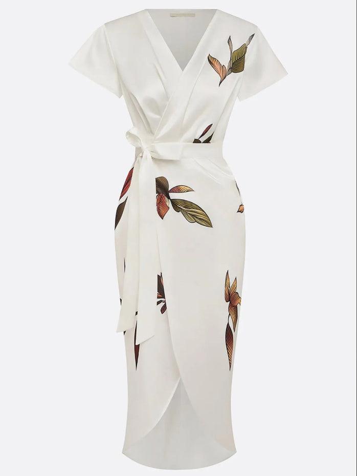 Avery | Women's Elegant Printed Wrap Dress