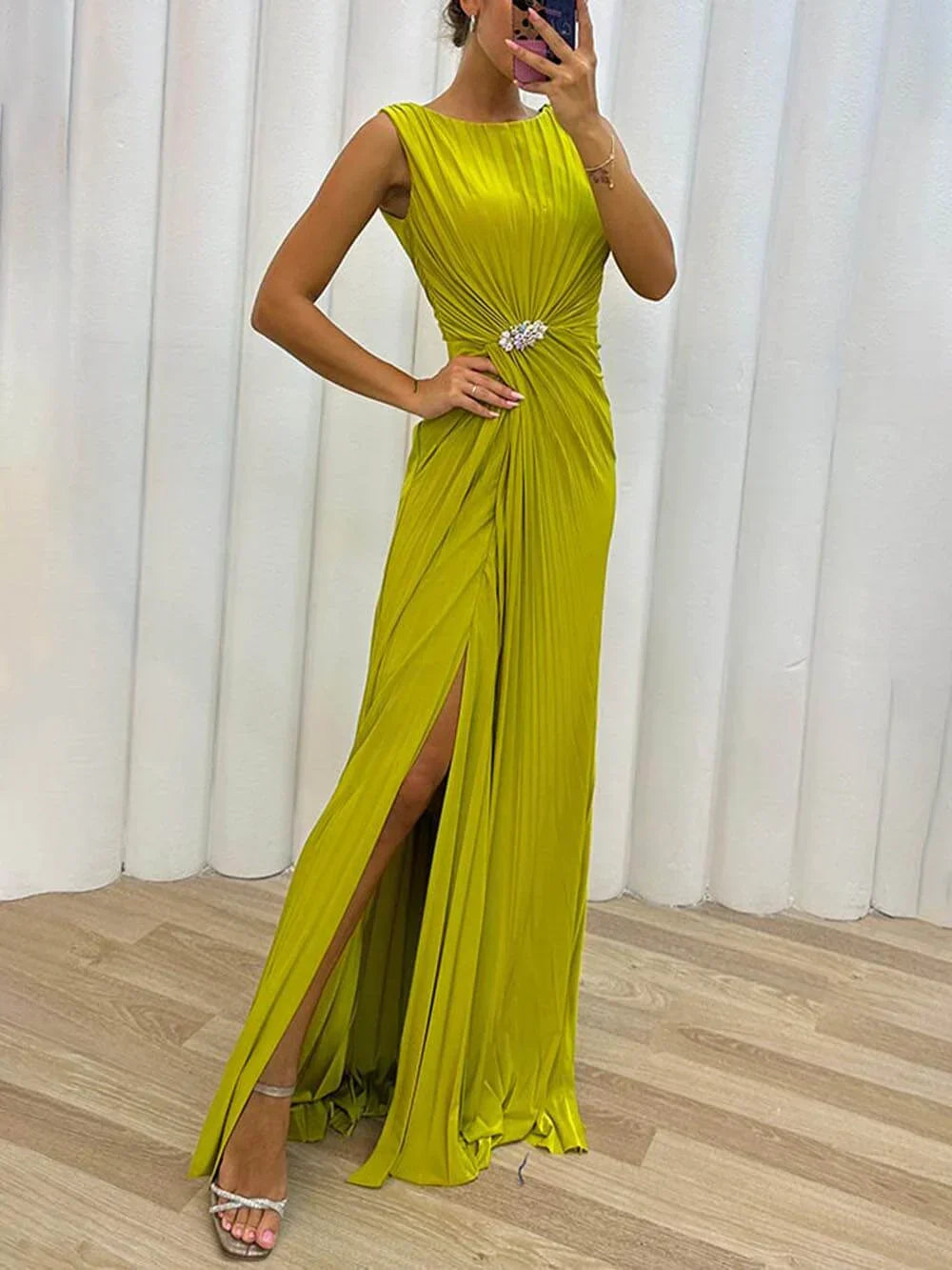 Freesia | Women’s Pleated Wedding Guest Dress