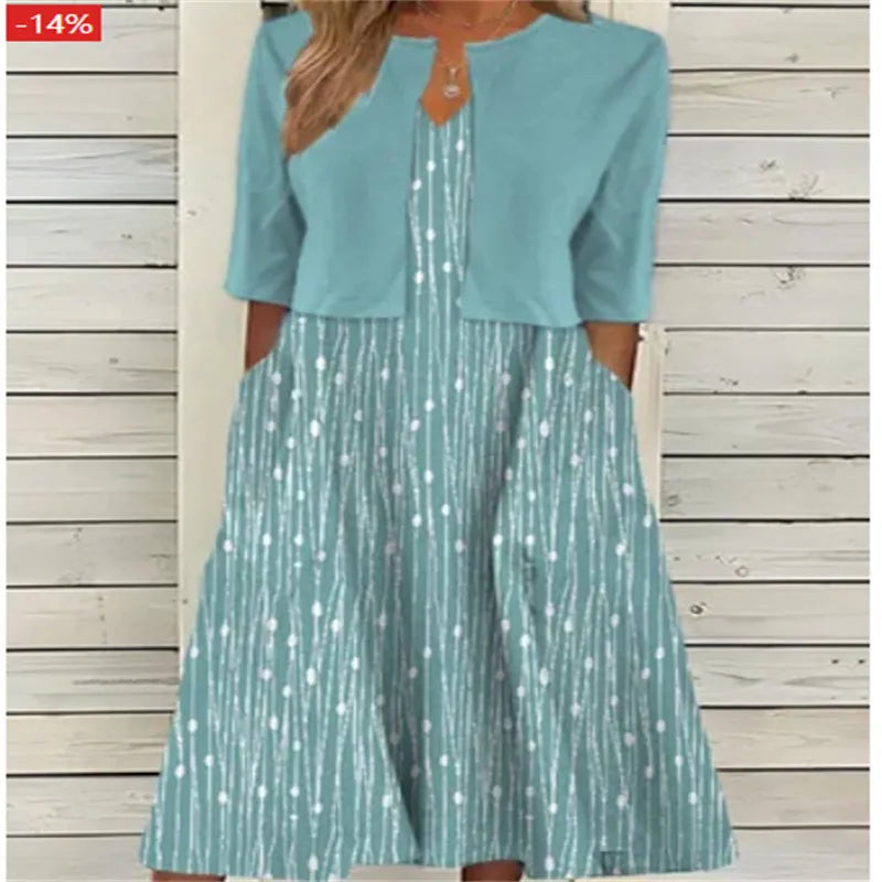 Kiana | Women’s Summer Two-Piece Midi Dress