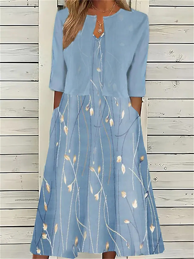 Kiana | Women’s Summer Two-Piece Midi Dress
