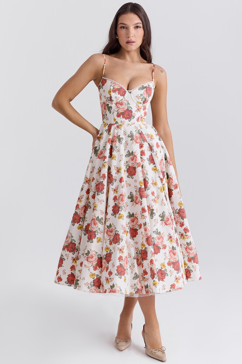 Marleen | Women’s Sophisticated Spaghettistrap Wedding Guest Dress