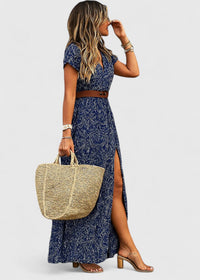 Zena | Women's Floral Wedding Guest Maxi Dress
