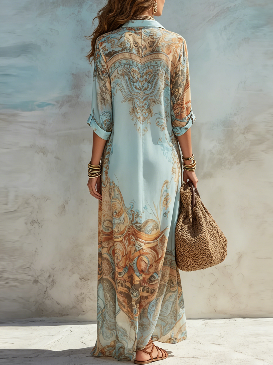 Lily | Women's Elegant Printed Maxi Dress