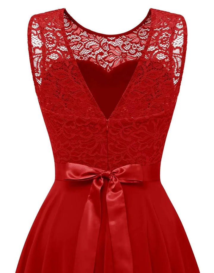 Hallie | Women’s High-Low Wedding Guest Midi Dress