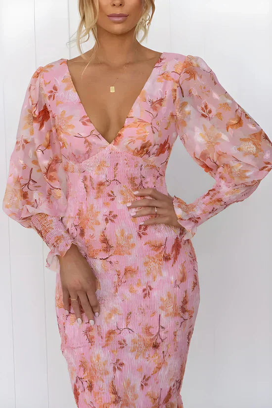 Oaklyn | Women’s Puff Sleeve Wedding Guest Dress