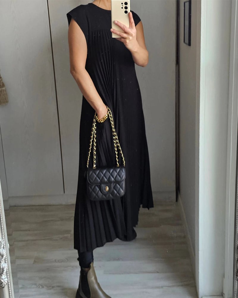 Julia | Women's Elegant Pleated Maxi Dress