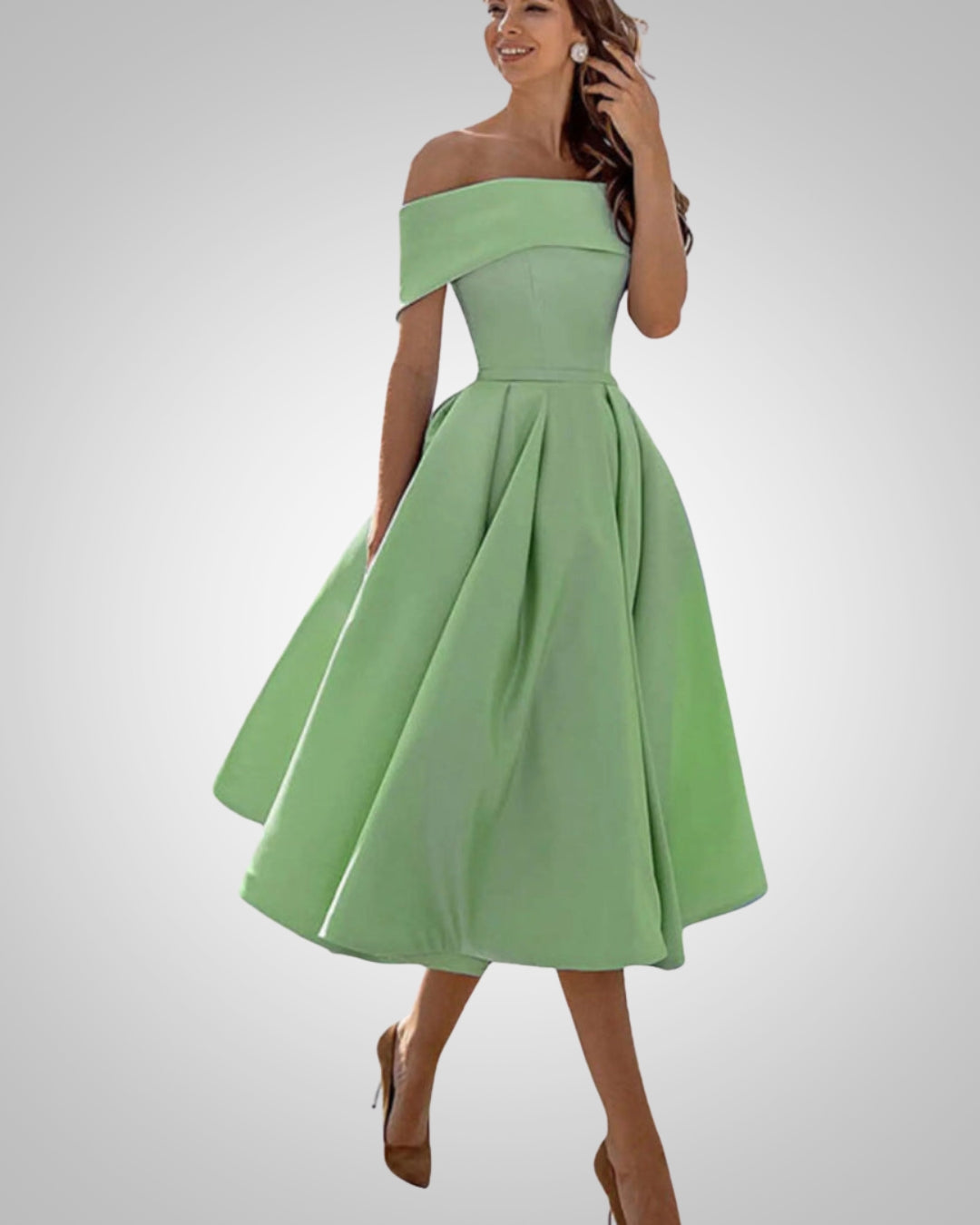 Maike | Women’s Elegant Summer Off-Shoulder Dress