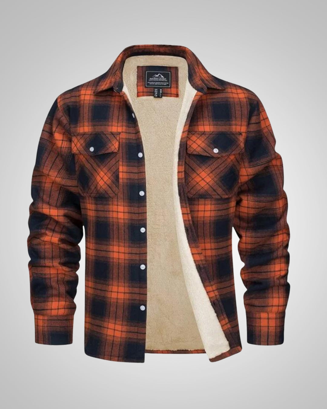 Sean | Men's Checked Winter Lined Jacket