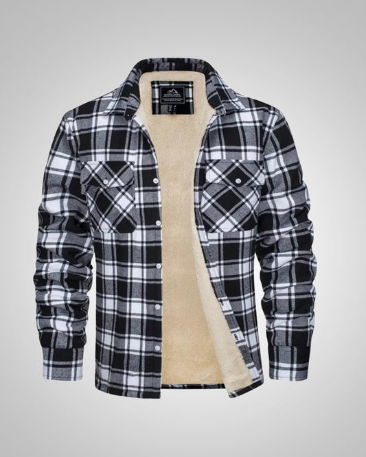 Sean | Men's Checked Winter Lined Jacket