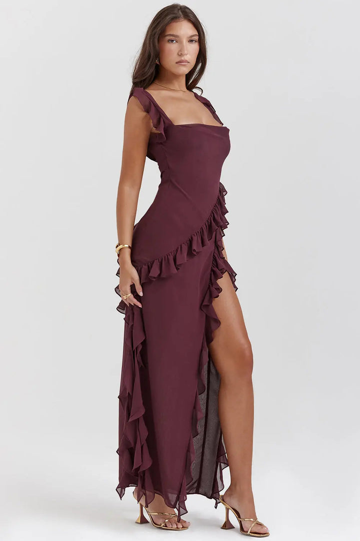 Bristol | Women’s Ruffled Maxi Evening Dress