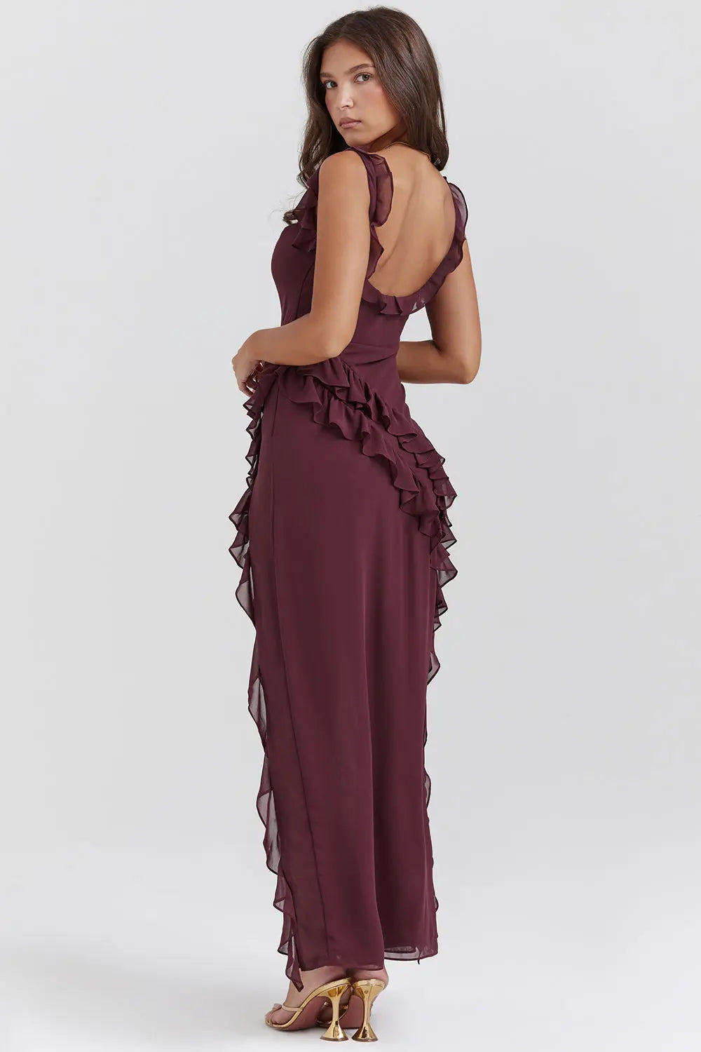 Bristol | Women’s Ruffled Maxi Evening Dress