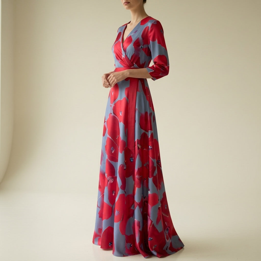 Opal | Women’s V-Neck Floral Summer Dress
