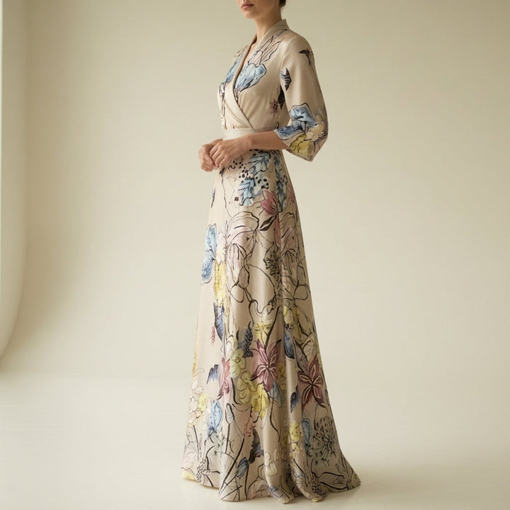 Opal | Women’s V-Neck Floral Summer Dress