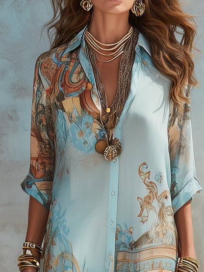 Lily | Women's Elegant Printed Maxi Dress
