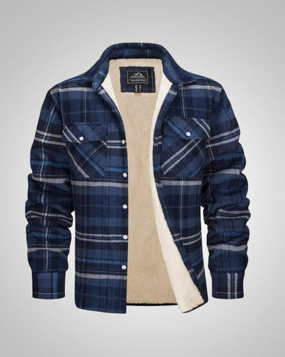 Sean | Men's Checked Winter Lined Jacket