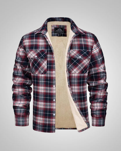 Sean | Men's Checked Winter Lined Jacket