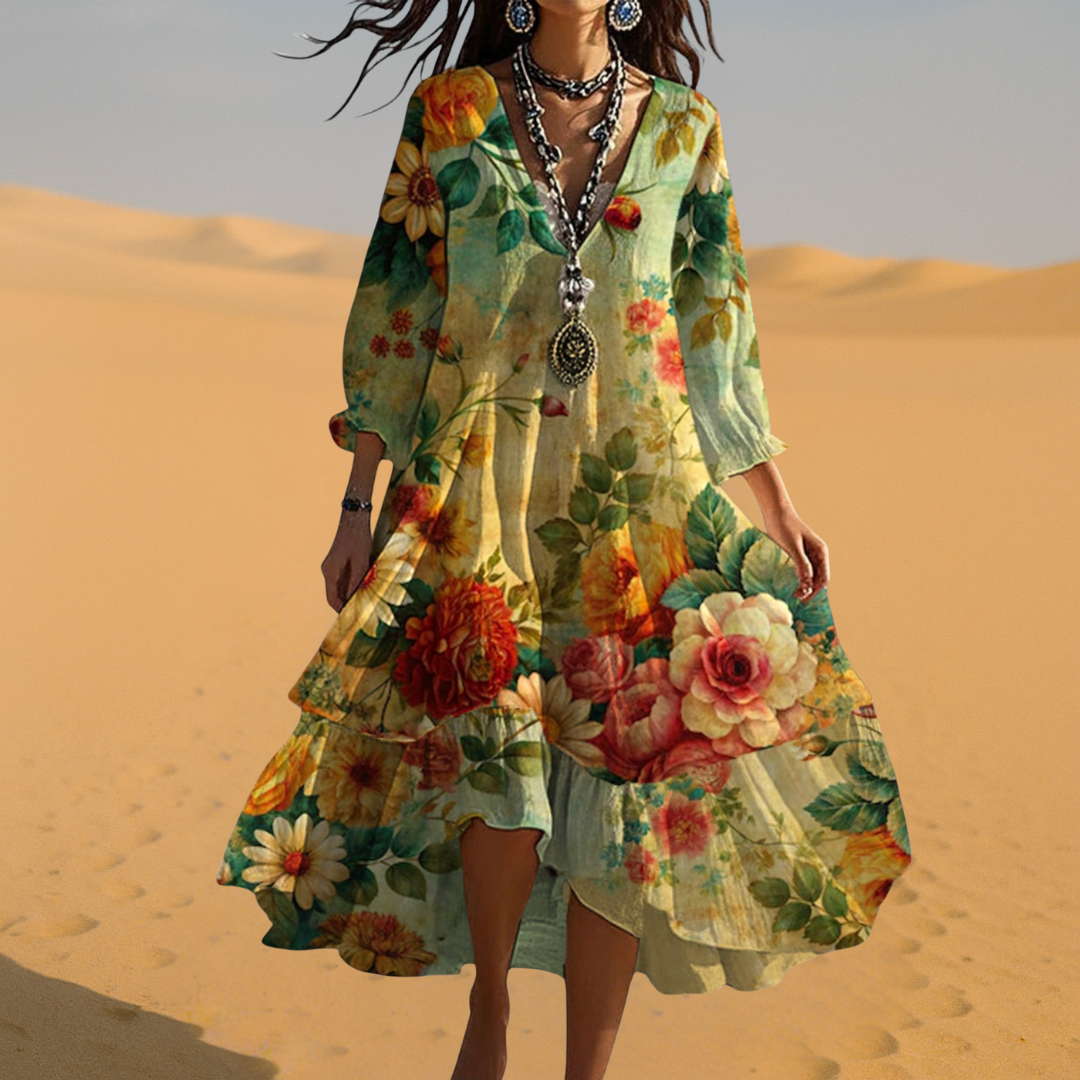 Emilia | Women's Summer Floral Midi Dress
