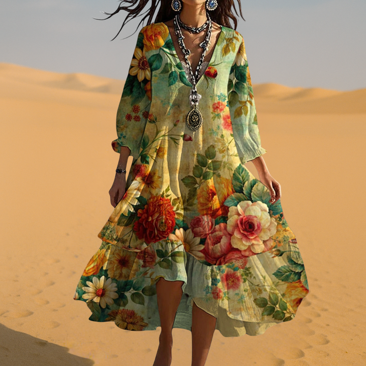 Emilia | Women's Summer Floral Midi Dress