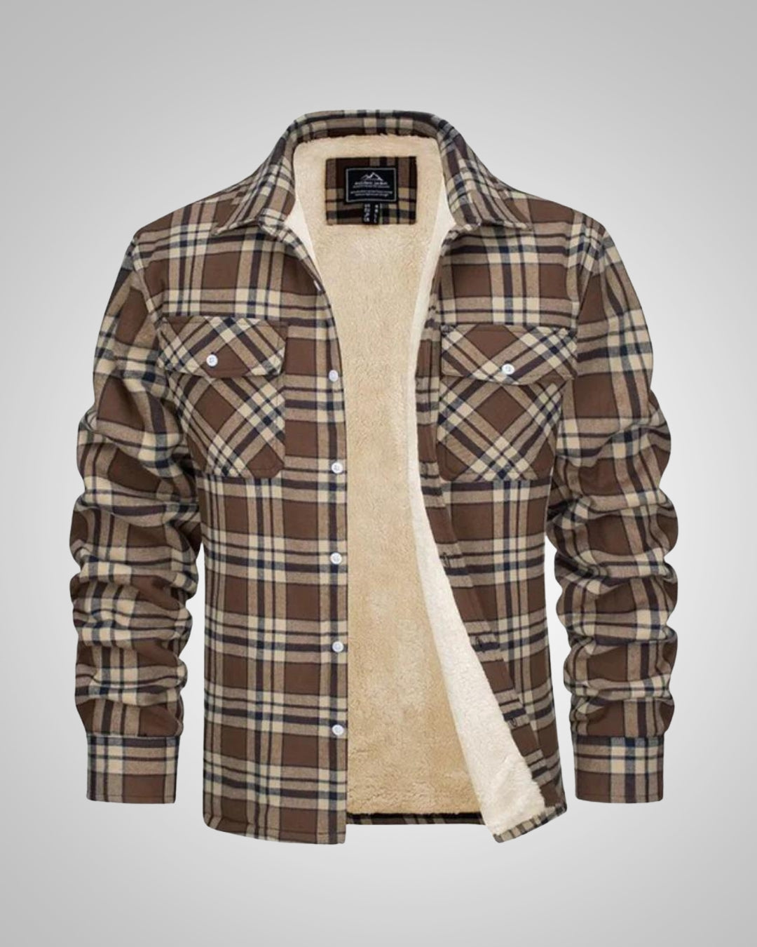 Sean | Men's Checked Winter Lined Jacket