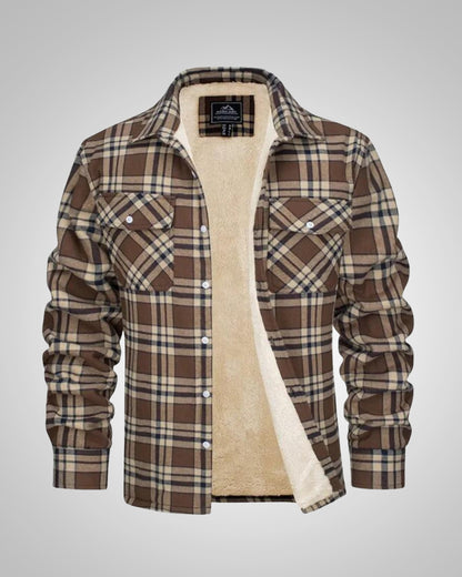 Sean | Men's Checked Winter Lined Jacket