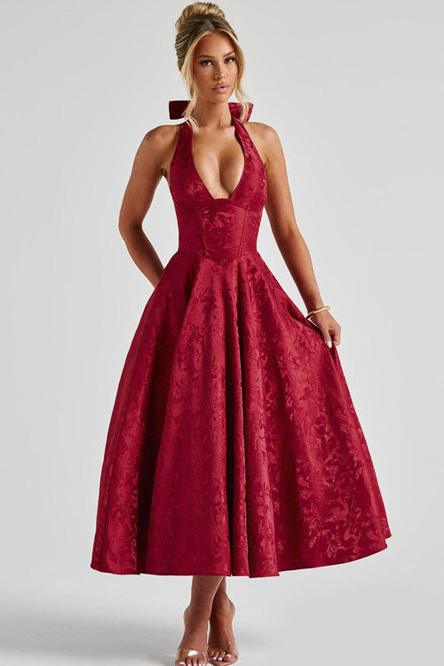 Ingrid | Women's Elegant A-Line Wedding Guest Dress