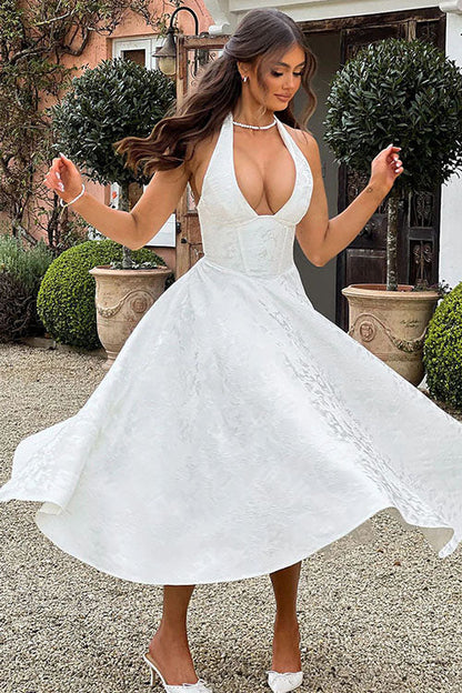 Ingrid | Women's Elegant A-Line Wedding Guest Dress