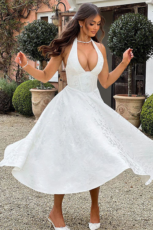 Ingrid | Women's Elegant A-Line Wedding Guest Dress