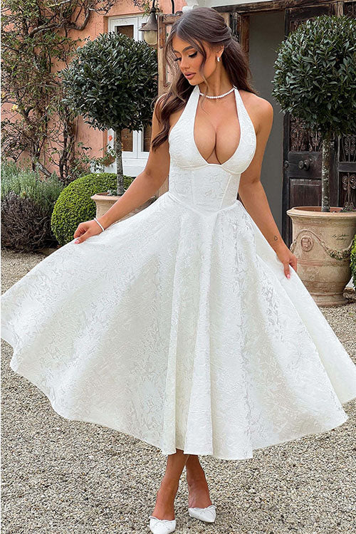 Ingrid | Women's Elegant A-Line Wedding Guest Dress