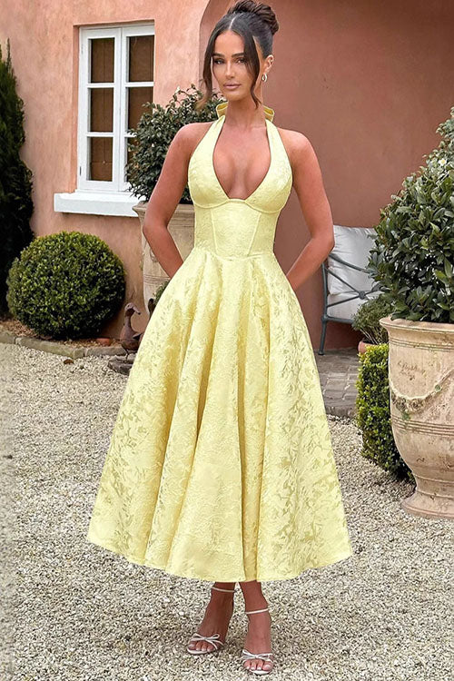 Ingrid | Women's Elegant A-Line Wedding Guest Dress
