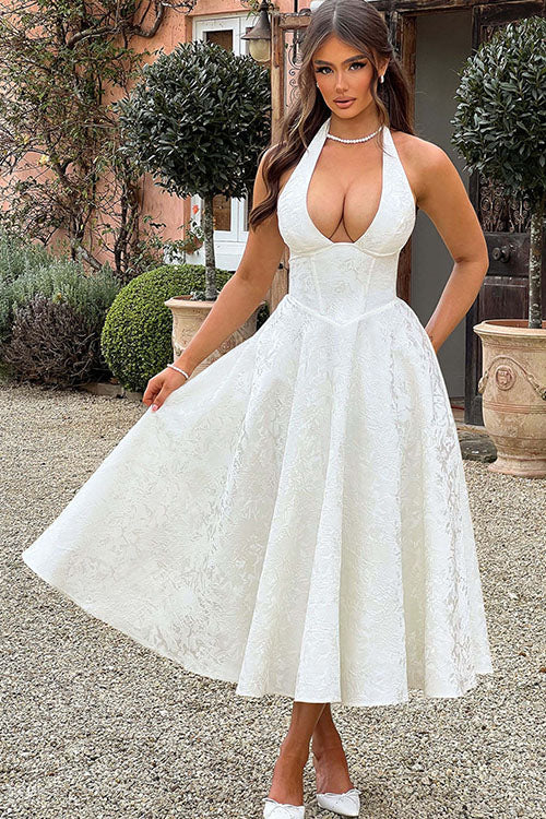 Ingrid | Women's Elegant A-Line Wedding Guest Dress