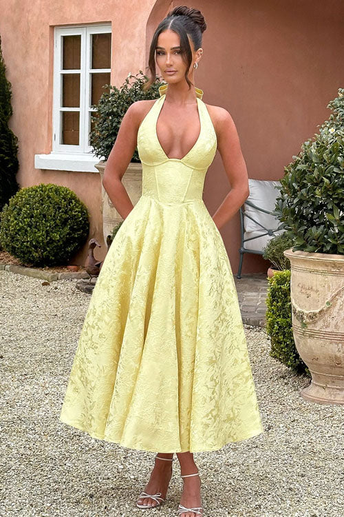 Ingrid | Women's Elegant A-Line Wedding Guest Dress