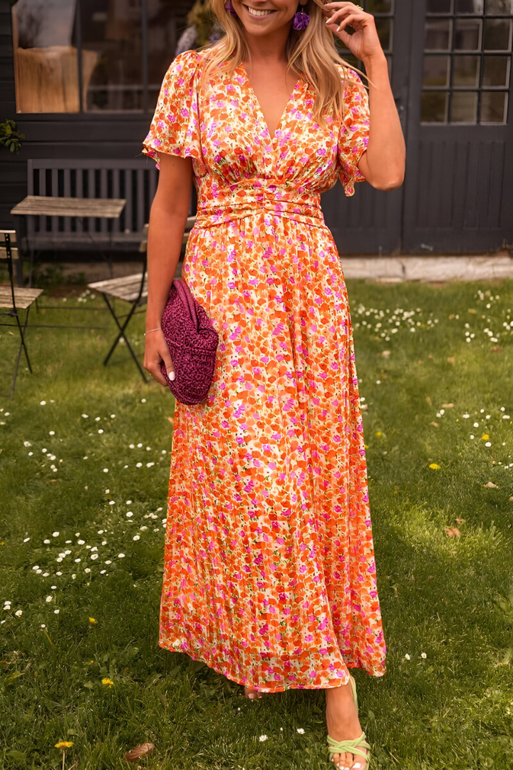 Xyla | Women's Floral Maxi Muslin Dress