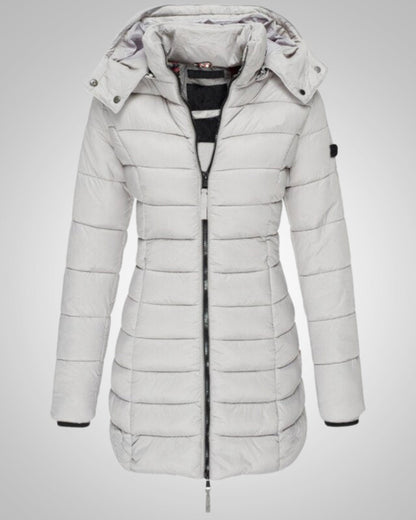 Freya | Women's Long Hooded Down Winter Jacket