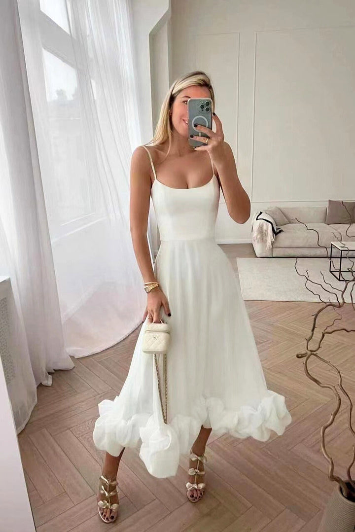 Mckenna | Women’s Ruffle Hem Wedding Guest Dress