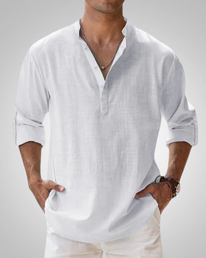 Kevin | Men's Lightweight Casual Henley Shirt
