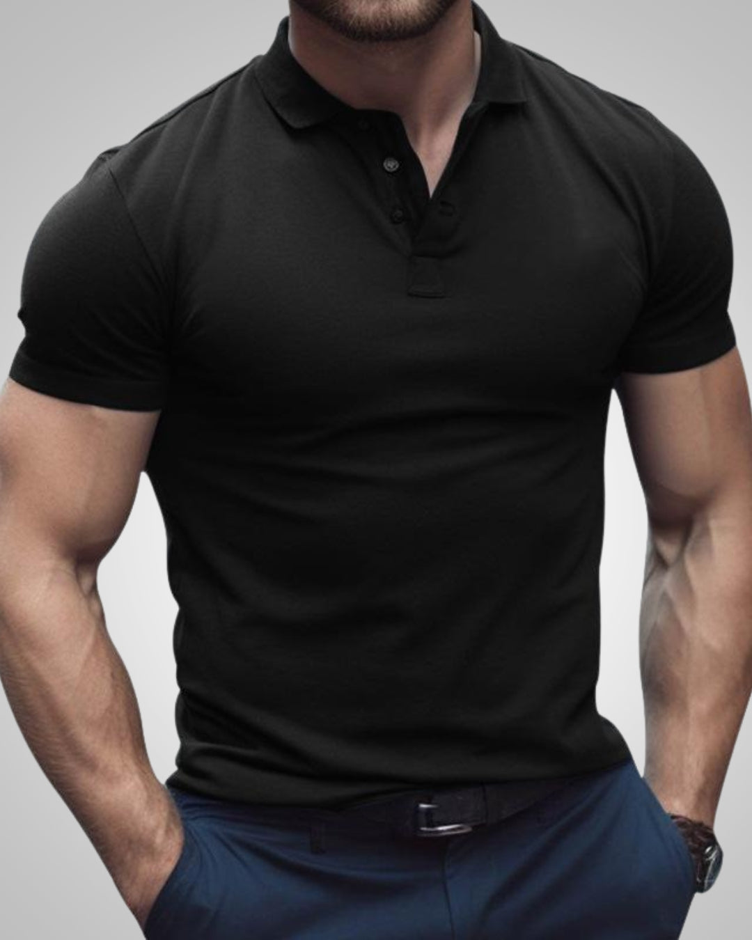 Cathal | Men's Slim-Fit Short Sleeve Polo Shirt